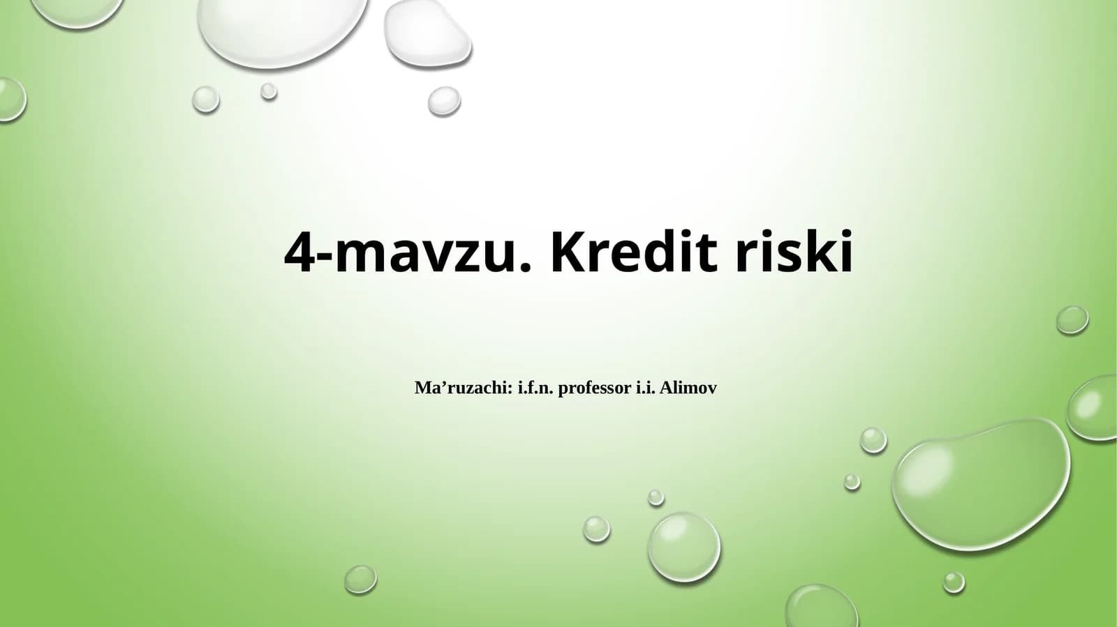 Kredit riski