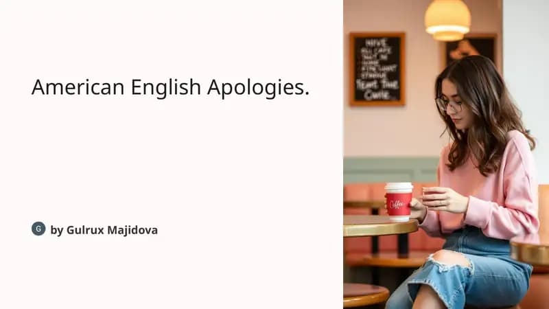 American English Apologies