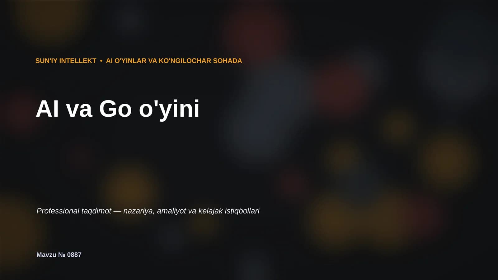 AI va Go o'yini