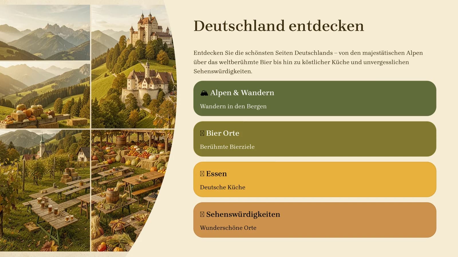 Deutschland entdecken Germaniyani kashf eting.