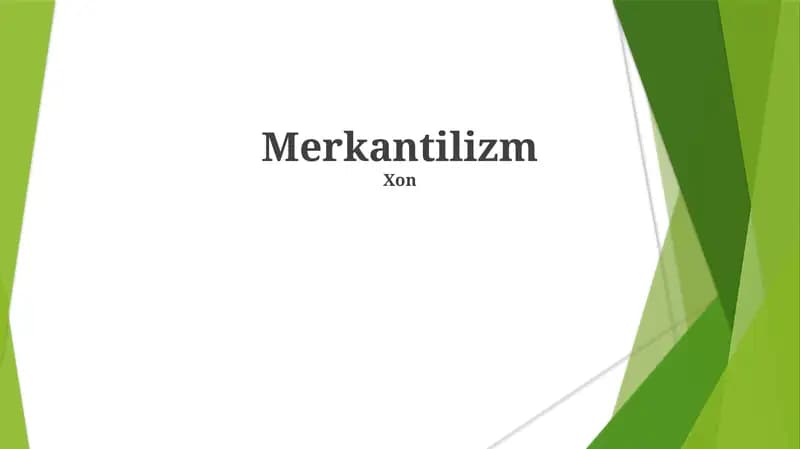 Merkantilizm