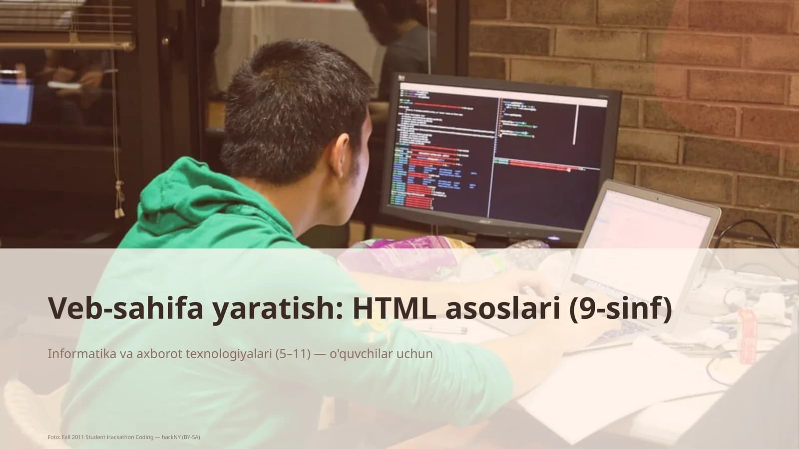 HTML asoslari (9-sinf)