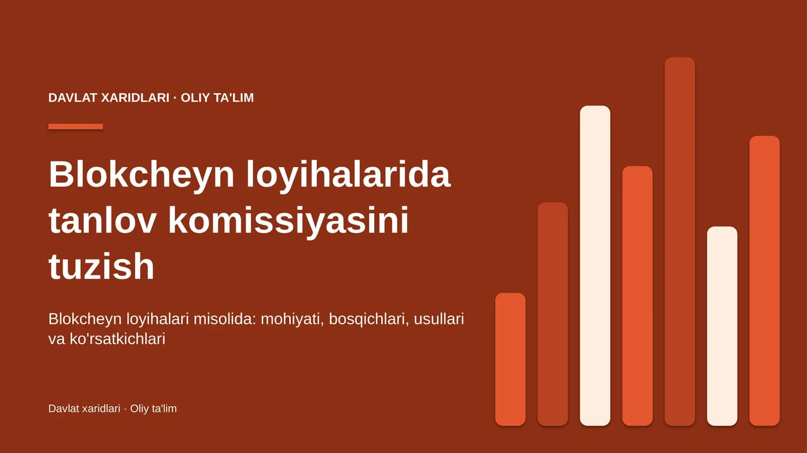 Blokcheyn loyihalarida tanlov komissiyasini tuzish