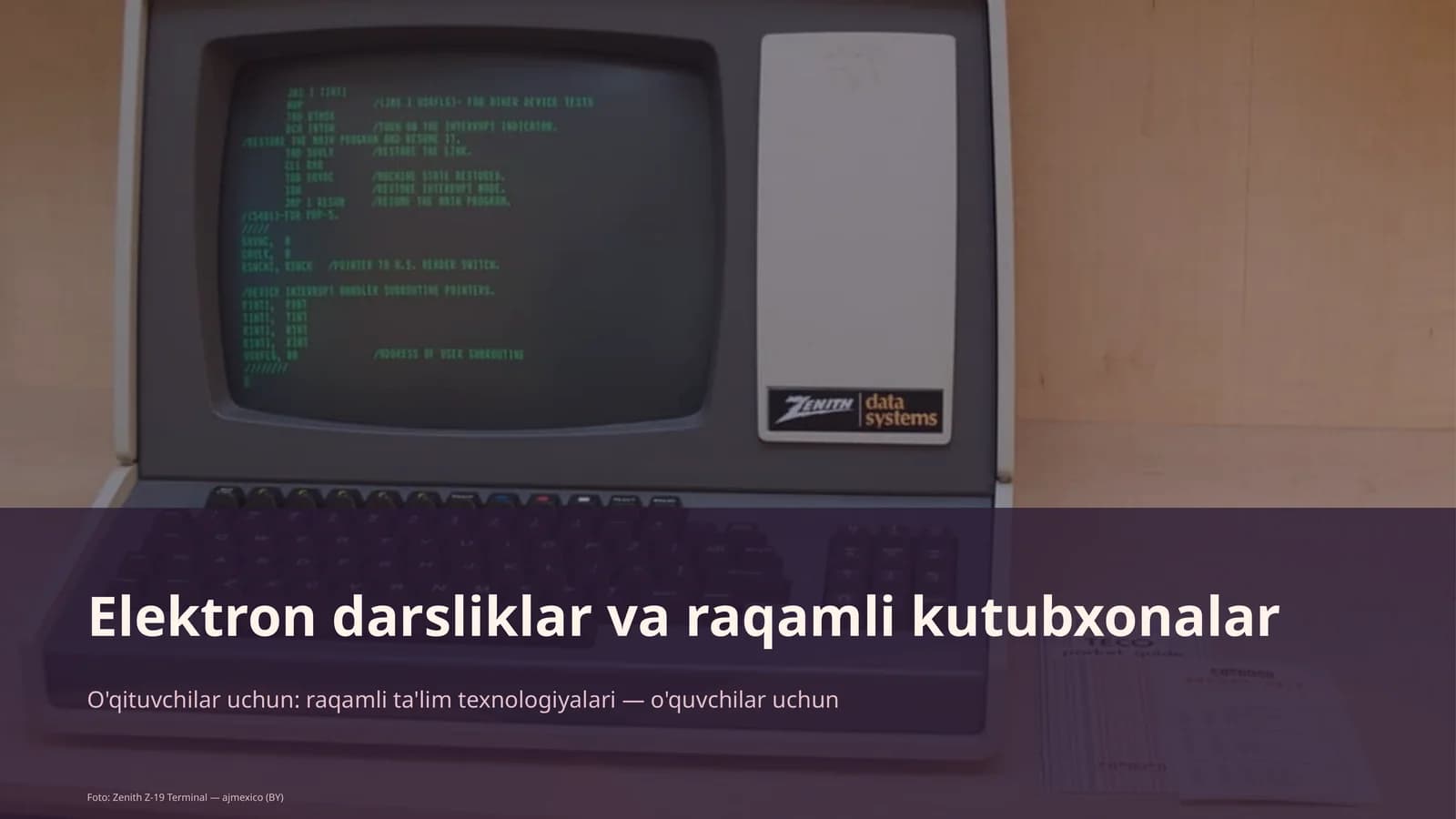 Elektron darsliklar va raqamli kutubxonalar