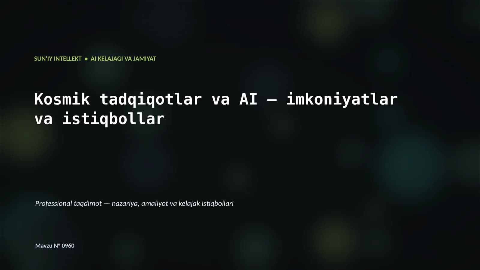 SUN'IY INTELLEKT