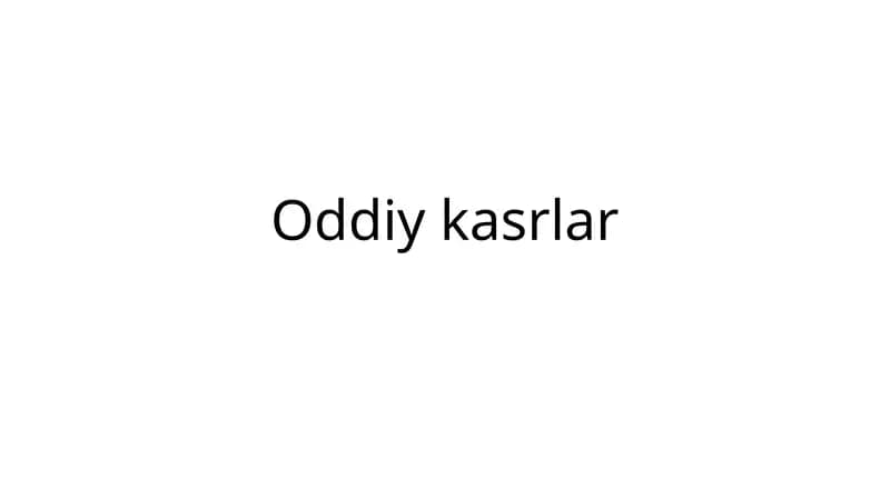 Oddiykasrlar
