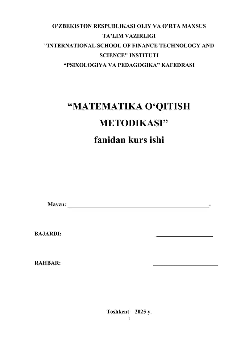 VAQTNI O’LCHASH VA UNING O’LCHOV BIRLIKLARI