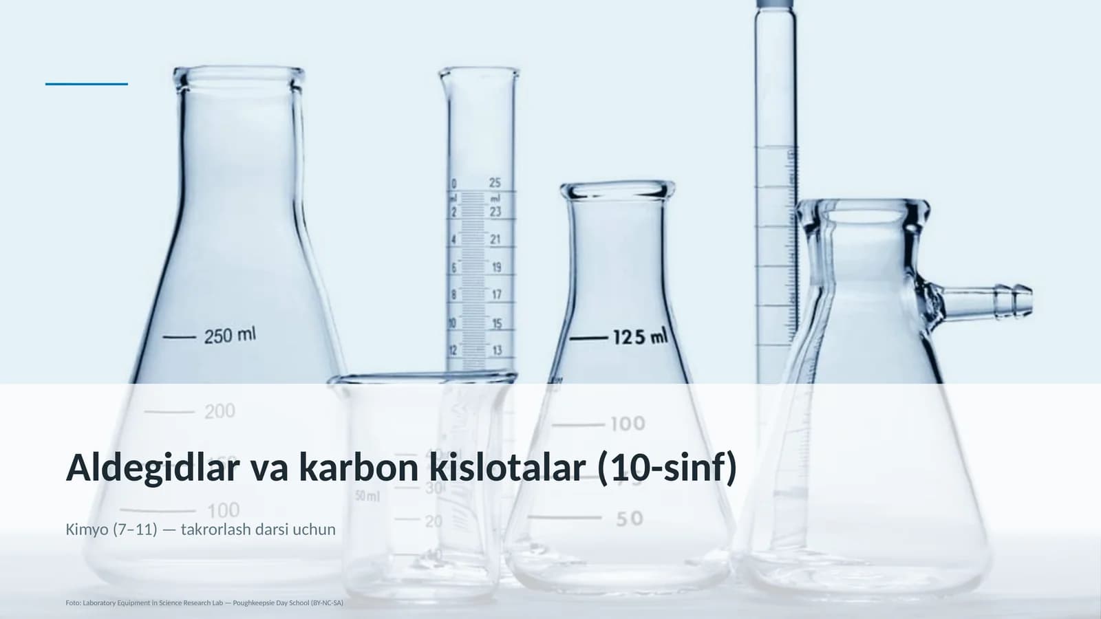 Aldegidlar va karbon kislotalar (10-sinf)
