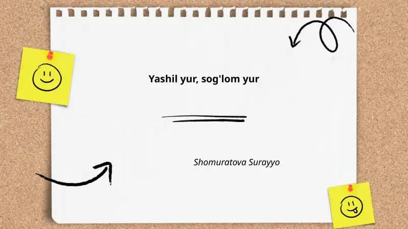 Yashil yur, sog'lom yur