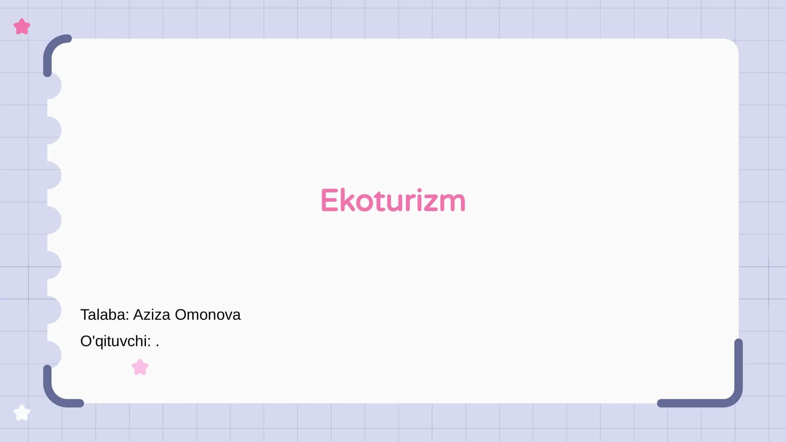 Ekoturizm