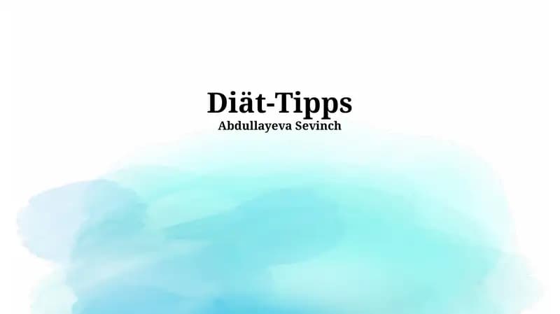 Diät-Tipps