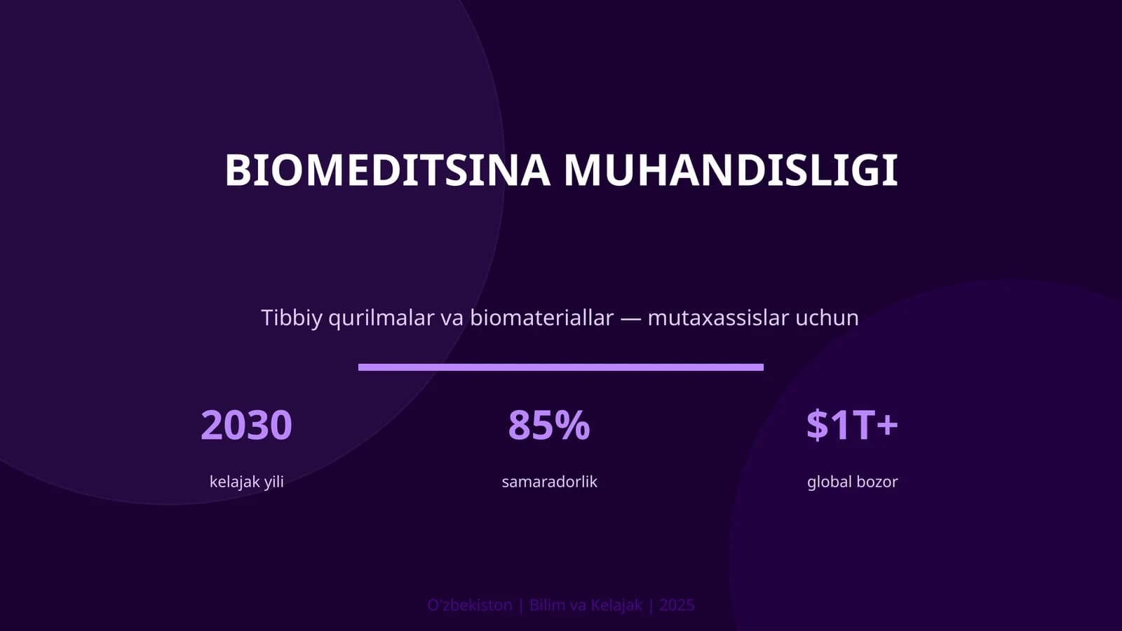 BIOMEDITSINA MUHANDISLIGI