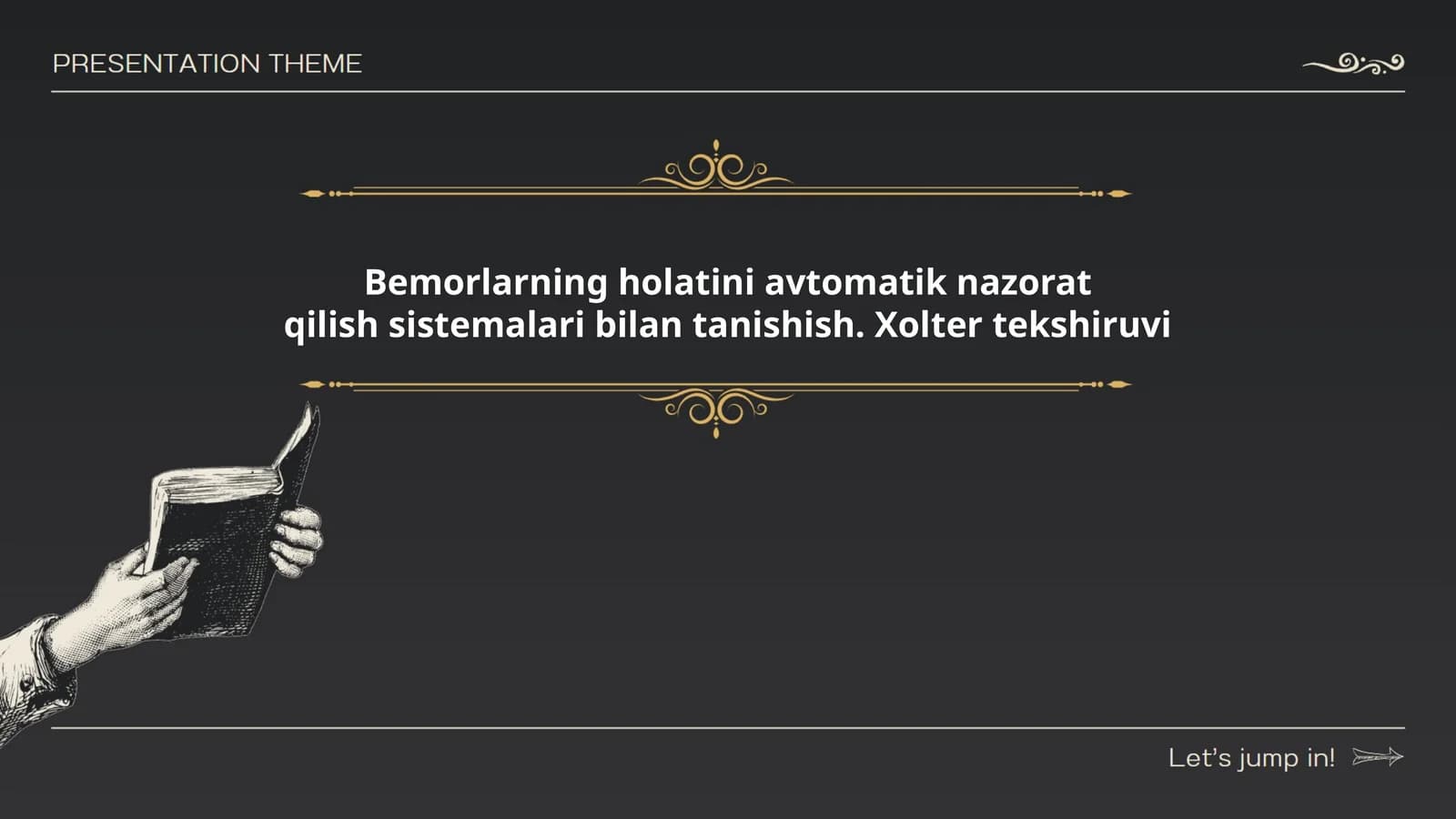 Bemorlarning holatini avtomatik nazorat qilish sistemalari bilan tanishish. Xolter tekshiruvi