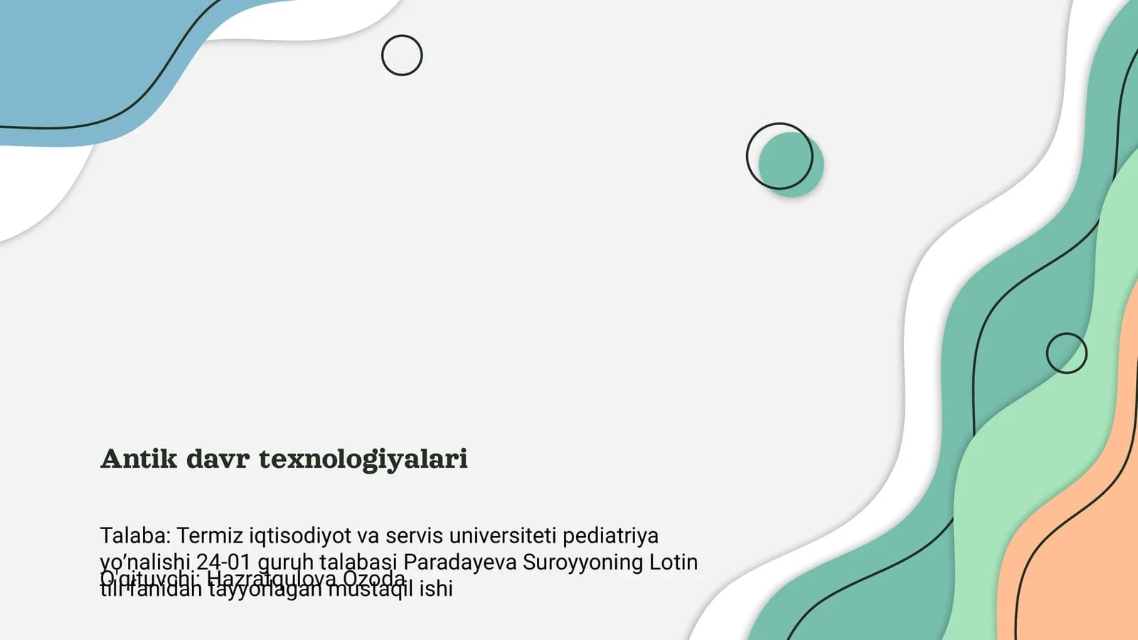 Antik davr texnologiyalari
