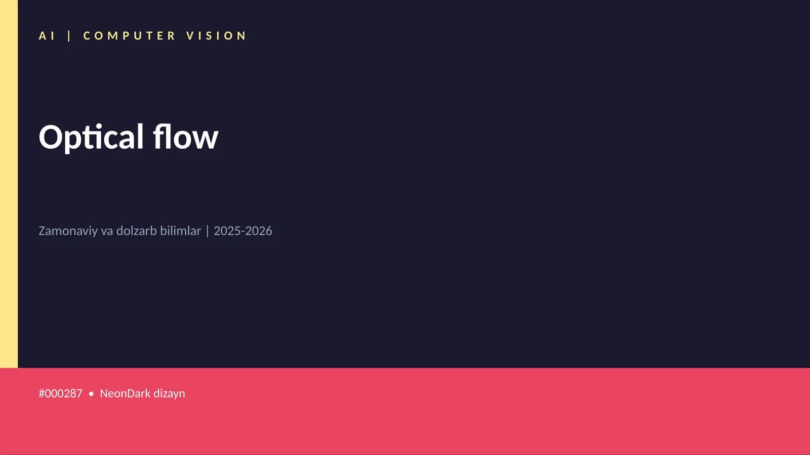 Optical flow