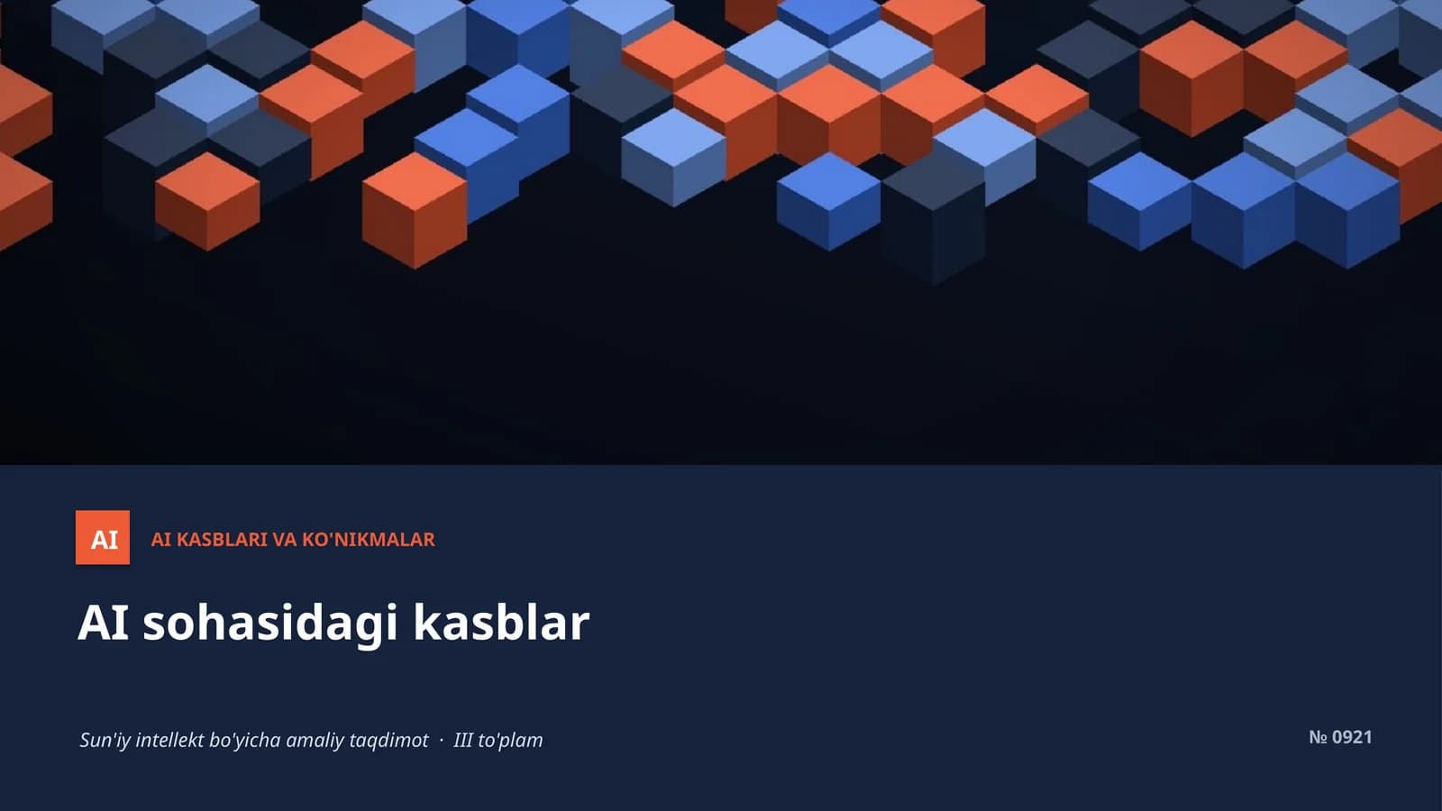AI KASBLARI VA KO'NIKMALAR