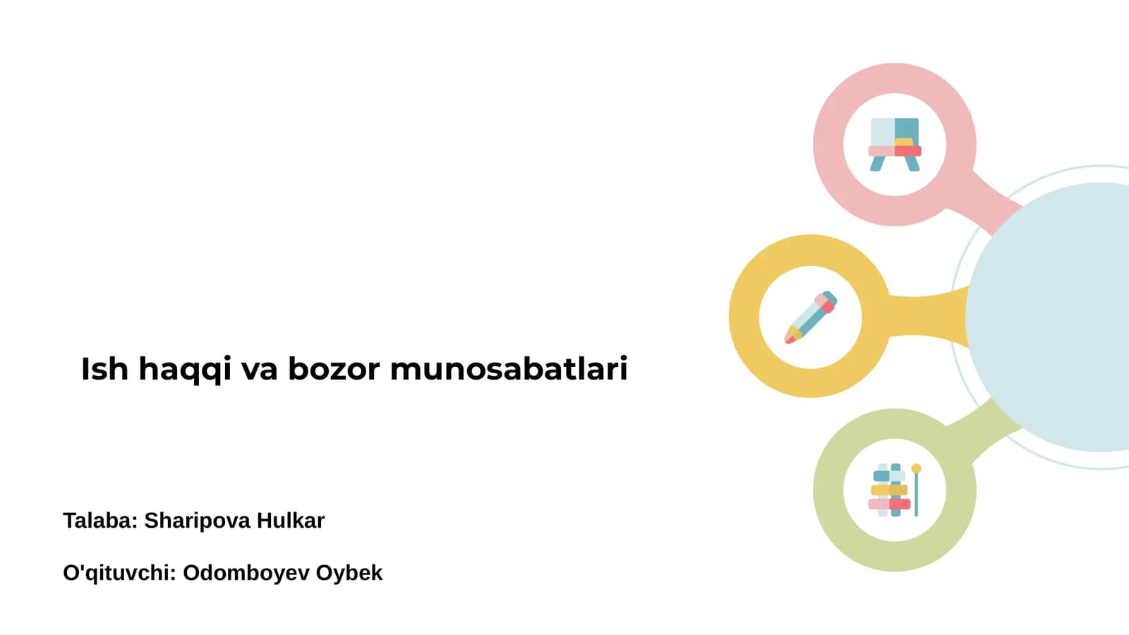 Ish haqqi va bozor munosabatlari