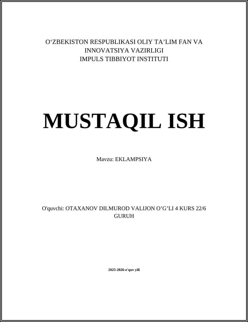 EKLAMPSIYA