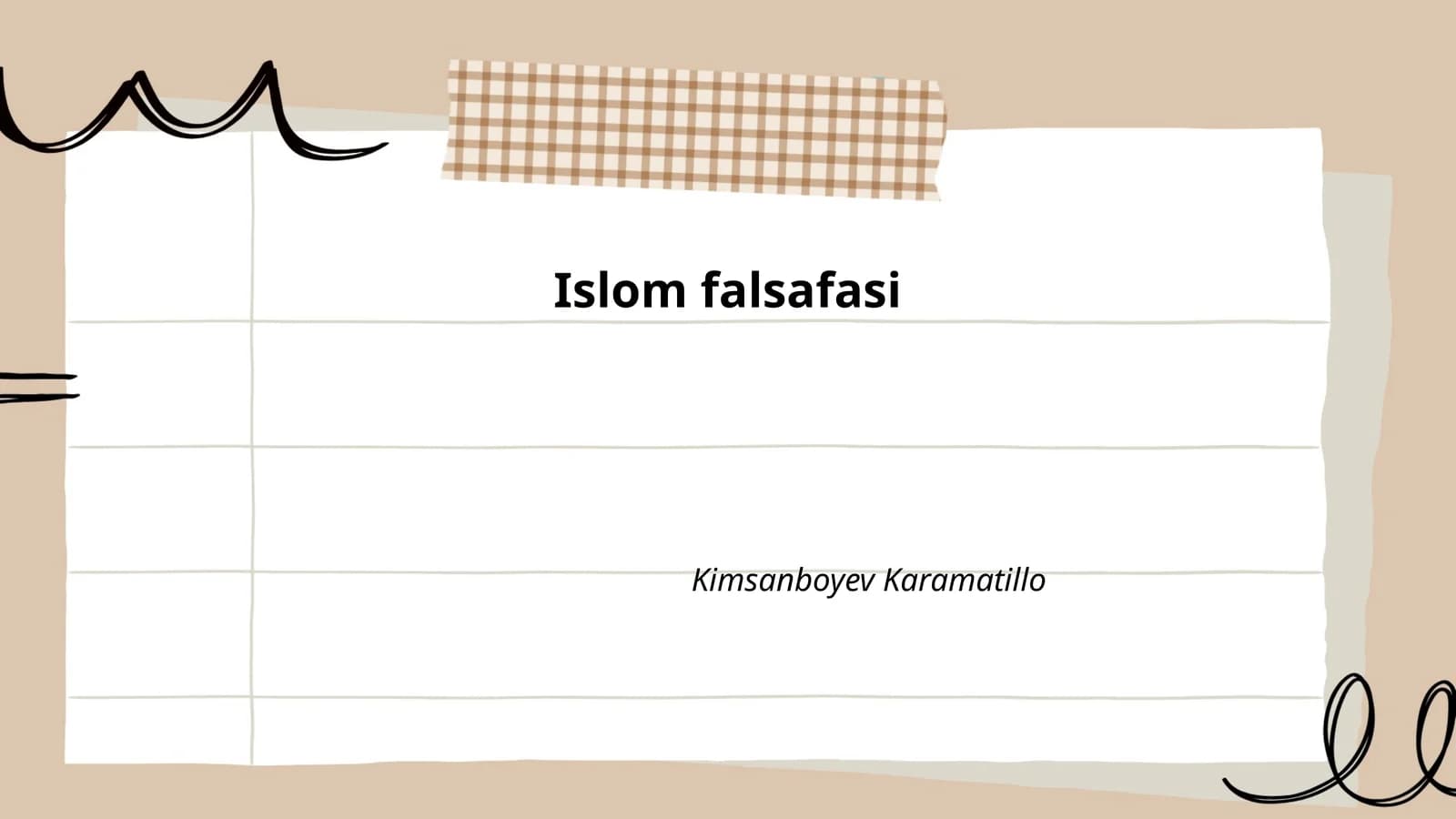 Islom falsafasi
