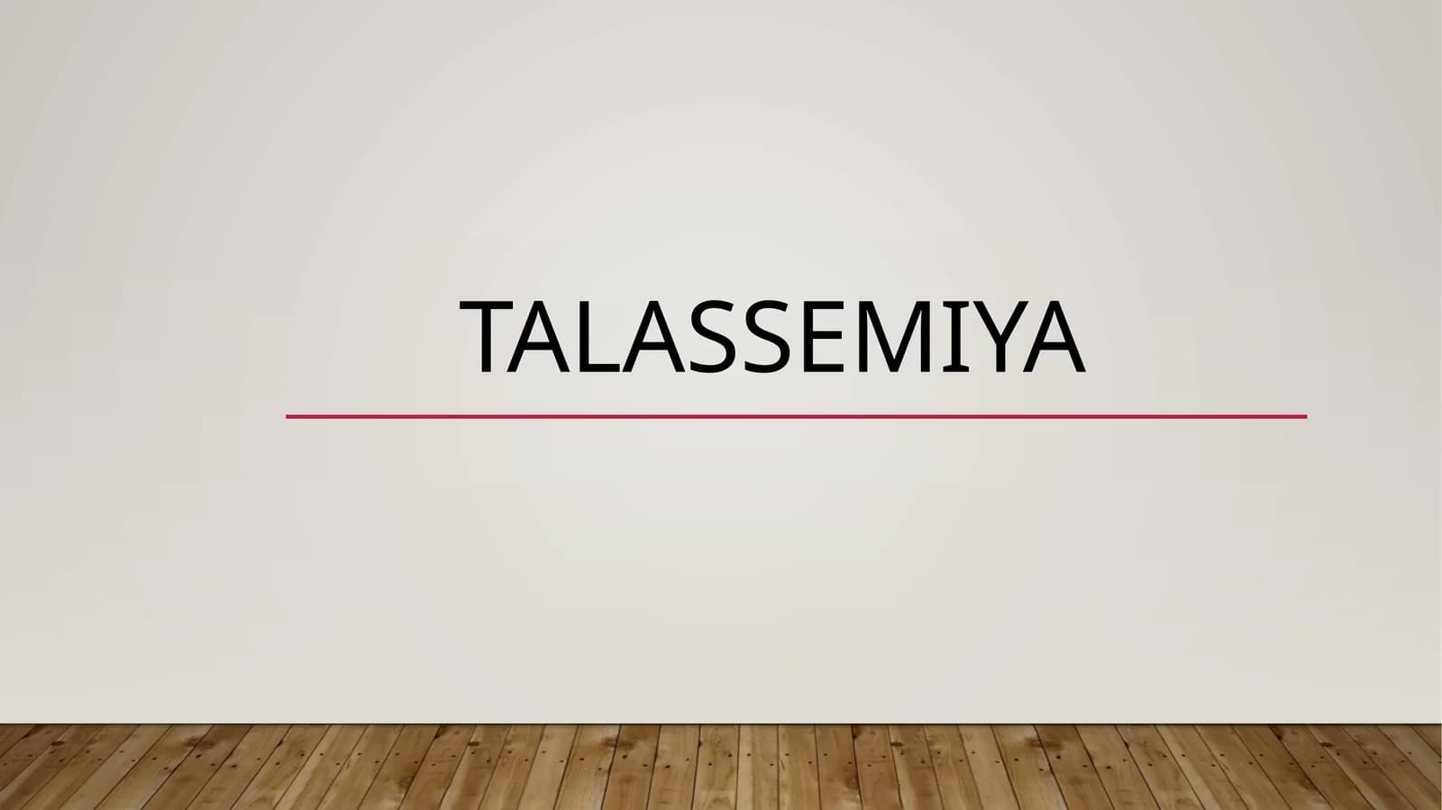 Talassemiya