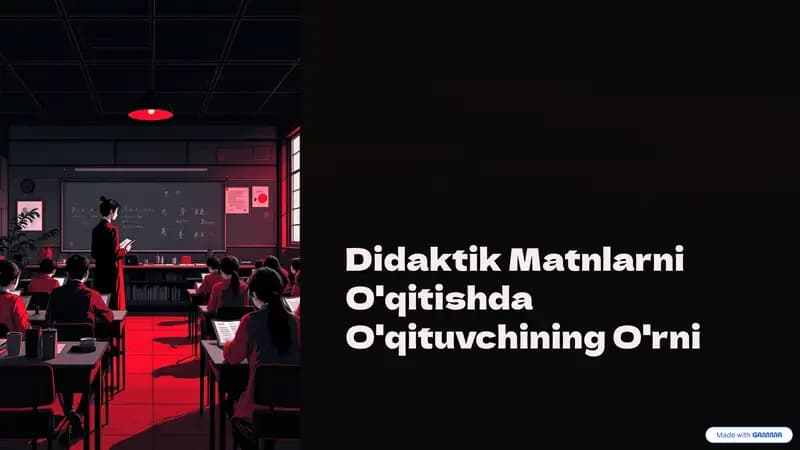 Didaktika ta'rifi