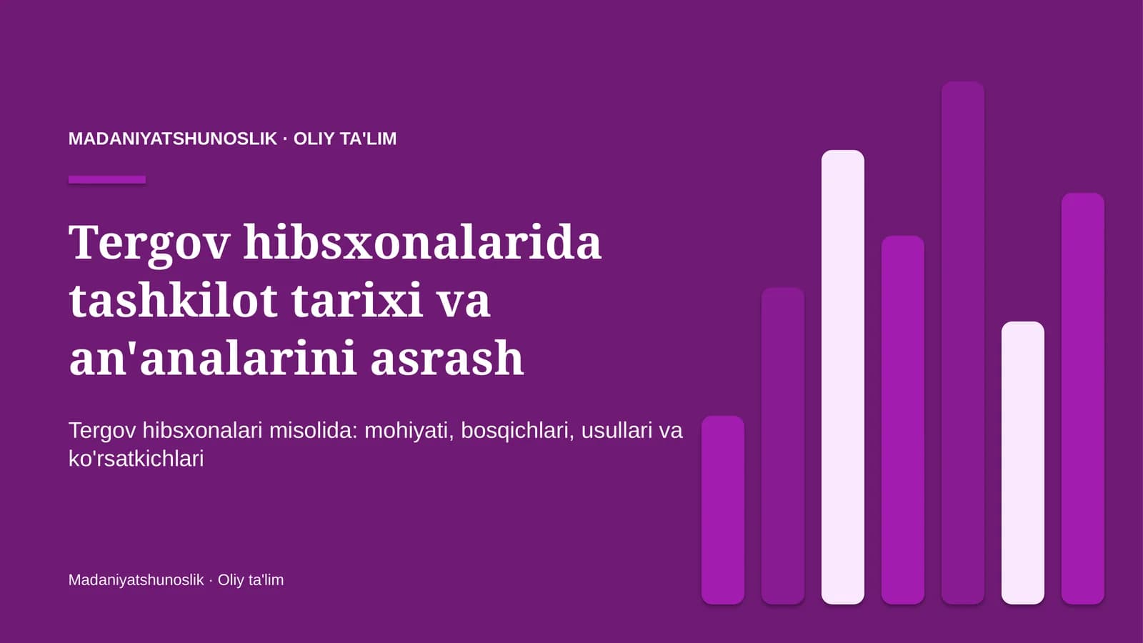 tergov hibsxonalarida tashkilot tarixi va an'analarini asrash 5765
