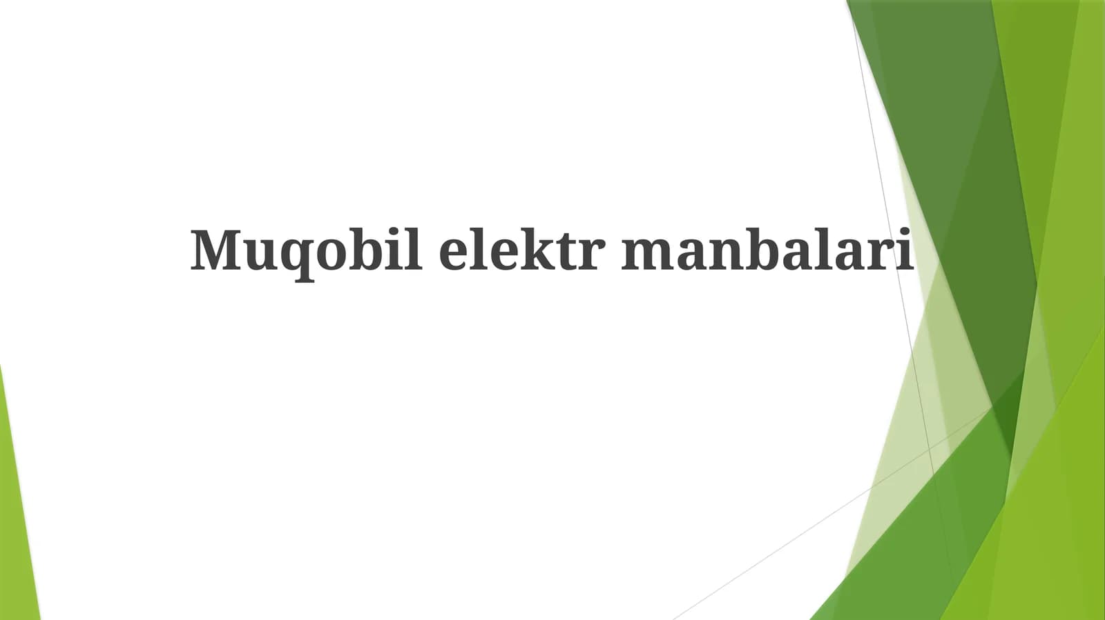 Muqobilelektrmanbalari