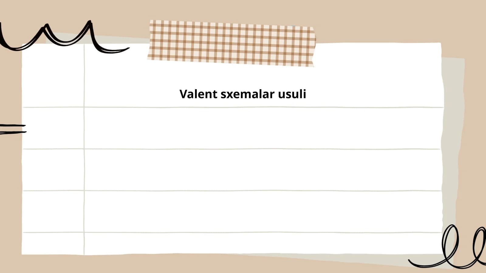 Valent sxemalar usuli