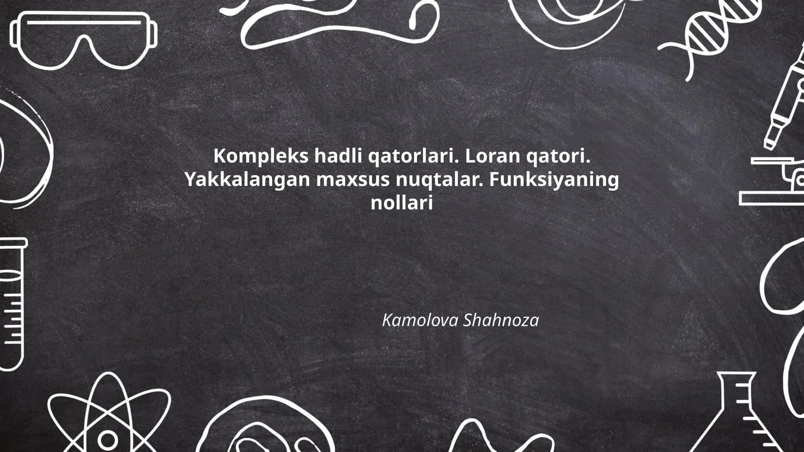 Kompleks hadli qatorlari