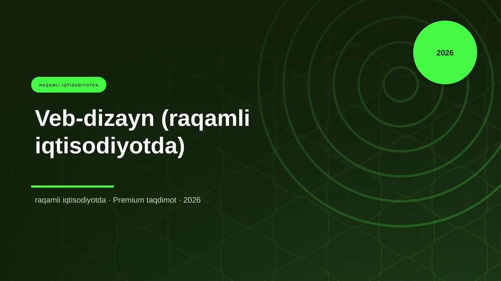 Veb-dizayn (raqamli iqtisodiyotda)