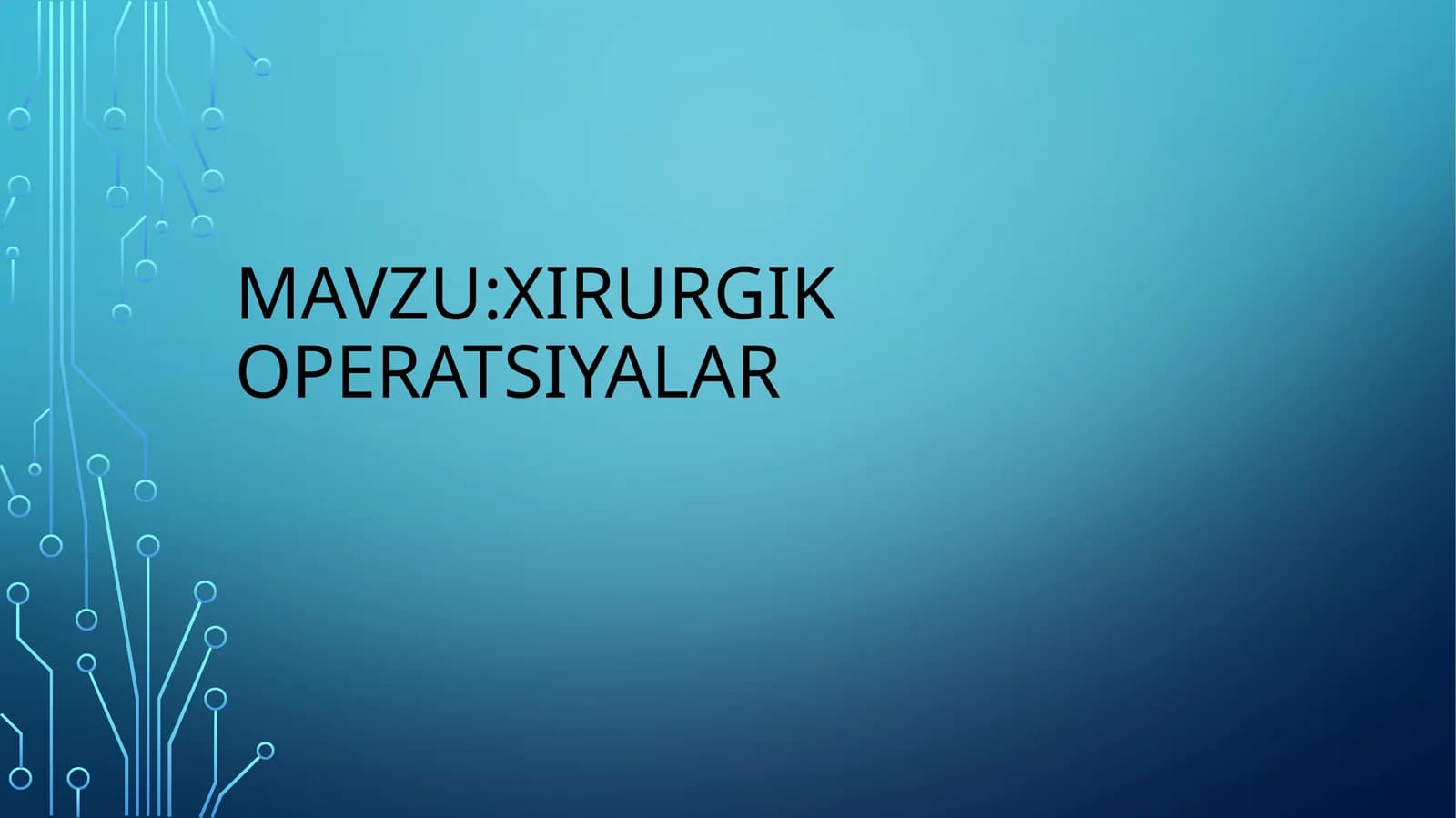 Xirurgik operatsiyalar