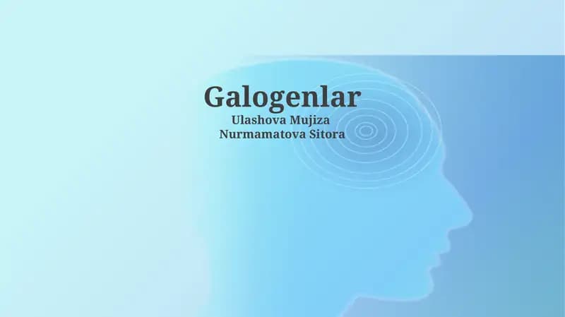 Galogenlar