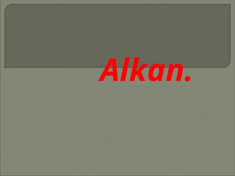 Alkan