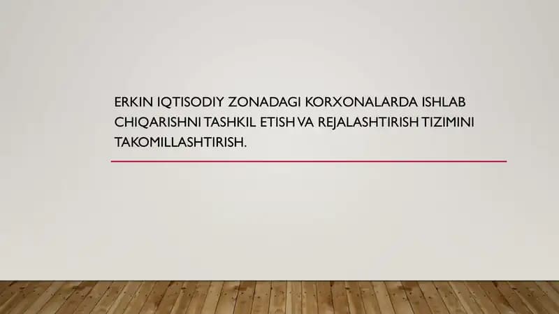 Erkin iqtisodiy zonalar