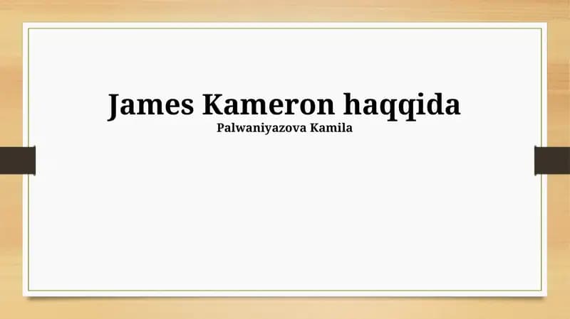 James Kameron haqqida
