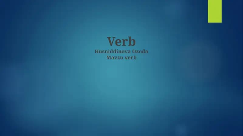 Understanding Verbs: The Foundation of Language