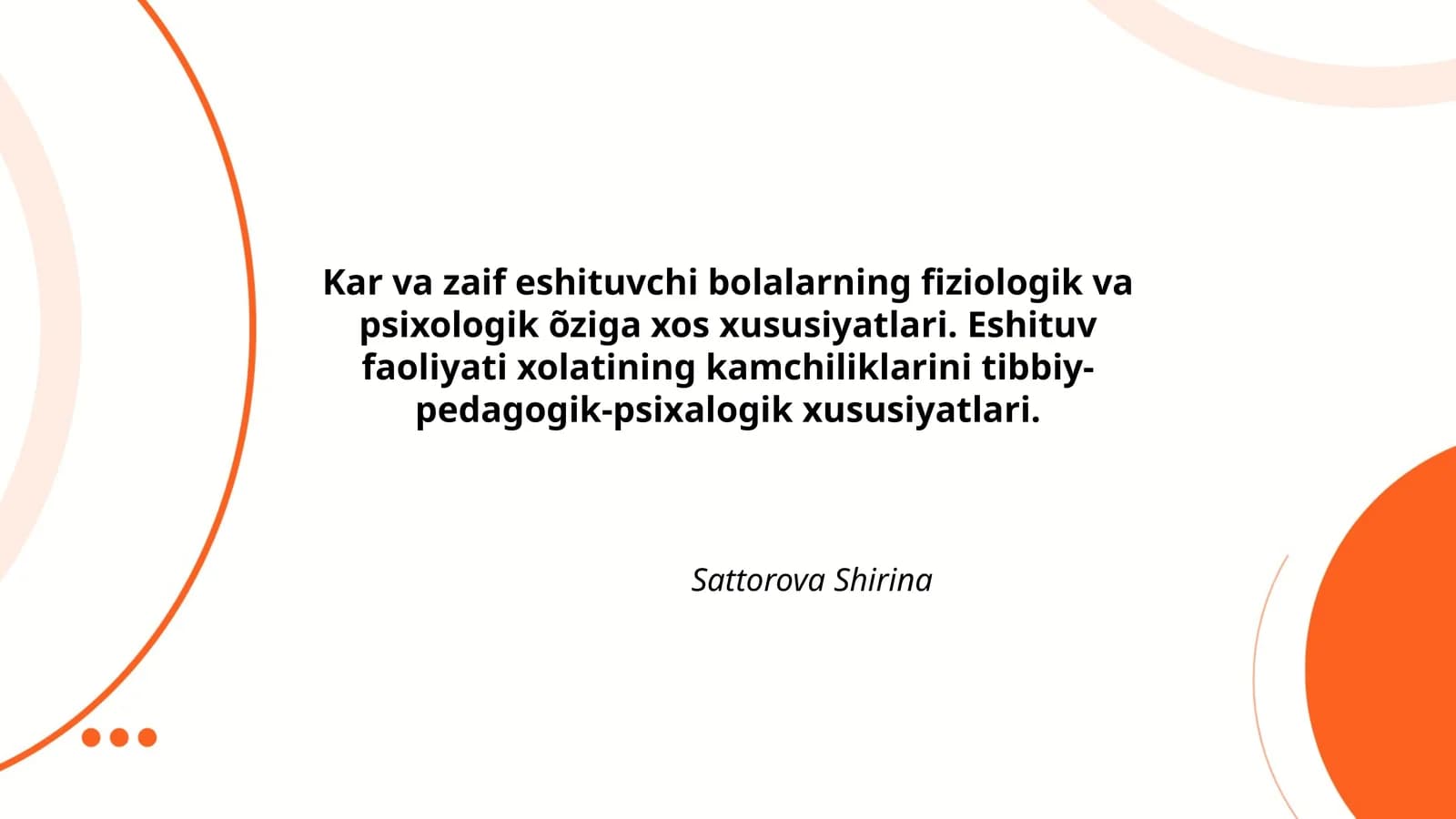 Sattorova Shirina