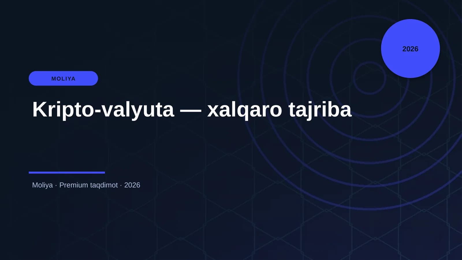 Kripto-valyuta — xalqaro tajriba