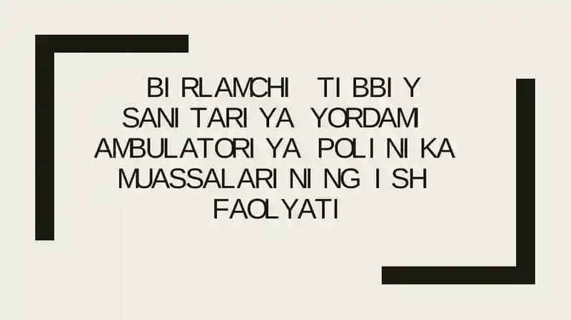 Tez tibbiy yordam
