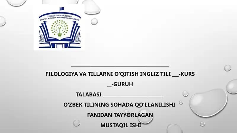 Terminlarning yasalishi