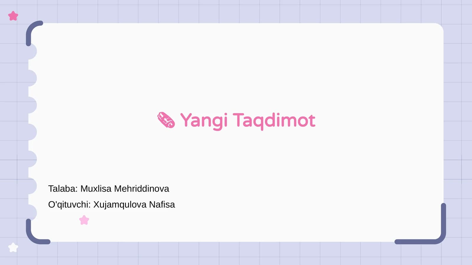 Yangi Taqdimot