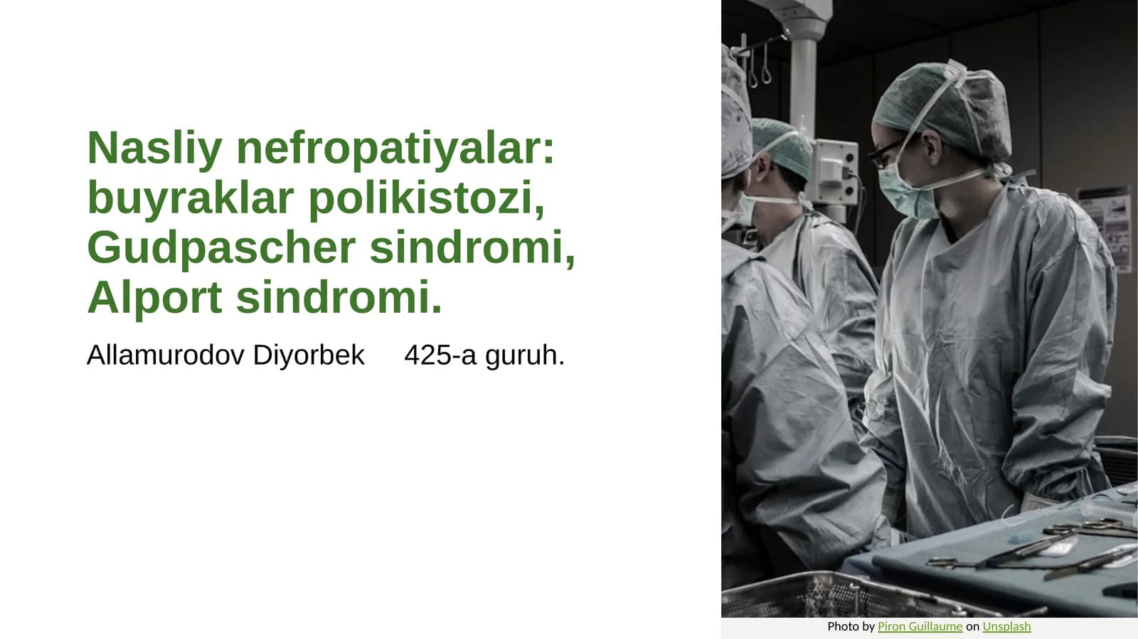 Nasliy nefropatiyalar
