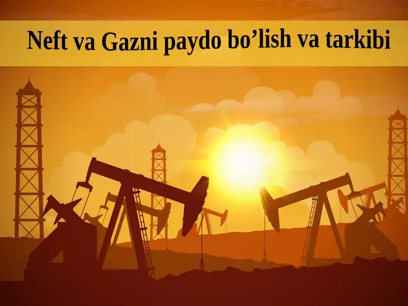 Neft va Gazni Paydo bo'lish Usullari
