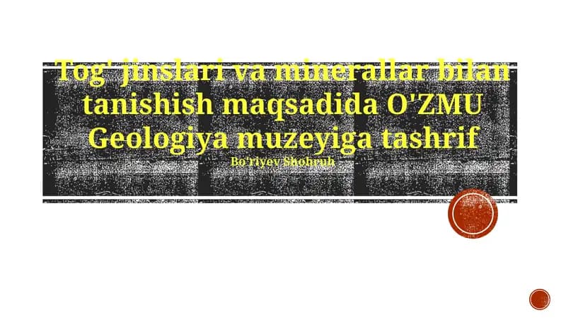 NUU Geologiya Muzeyi
