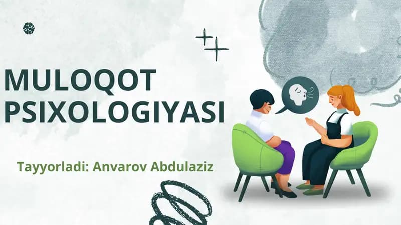MULOQOT PSIXOLOGIYASI
