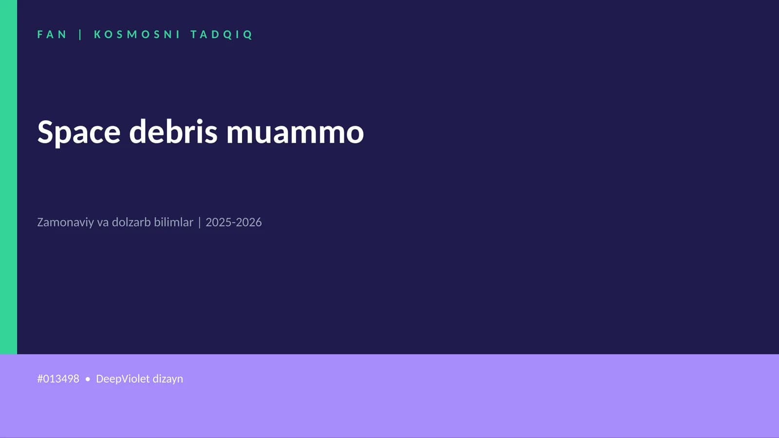KOSMOSNI TADQIQ