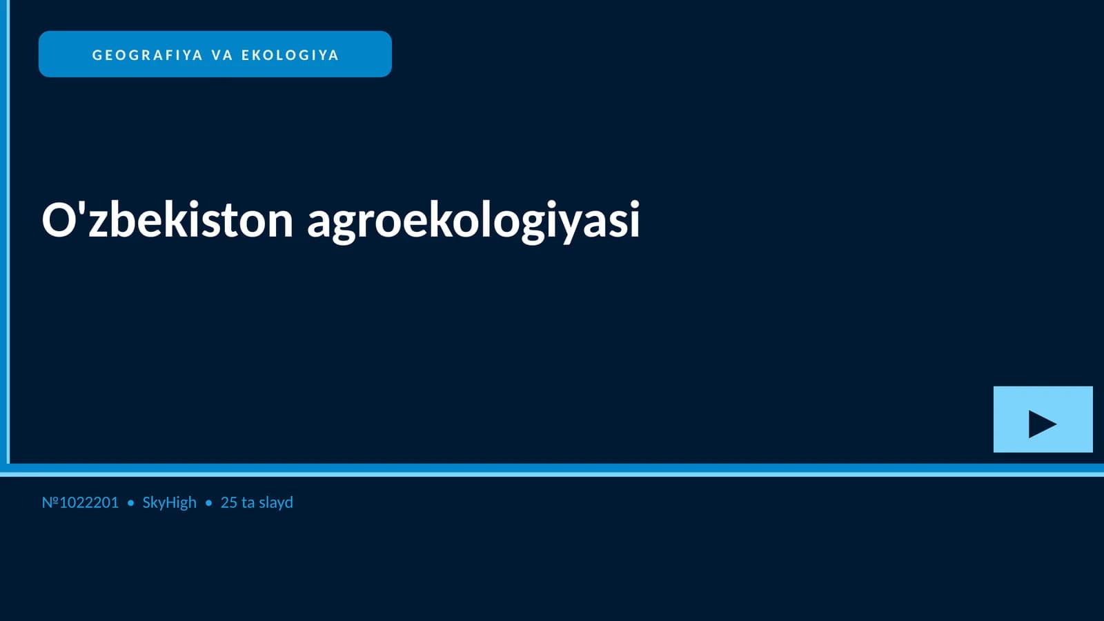 O'zbekiston agroekologiyasi