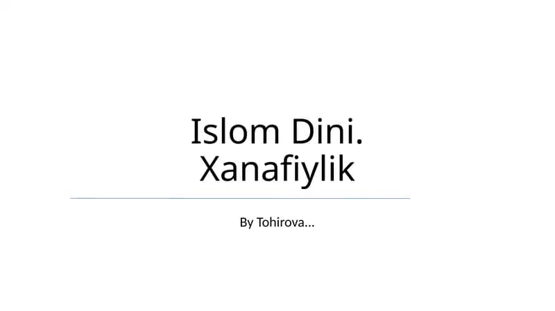 Islom Dini