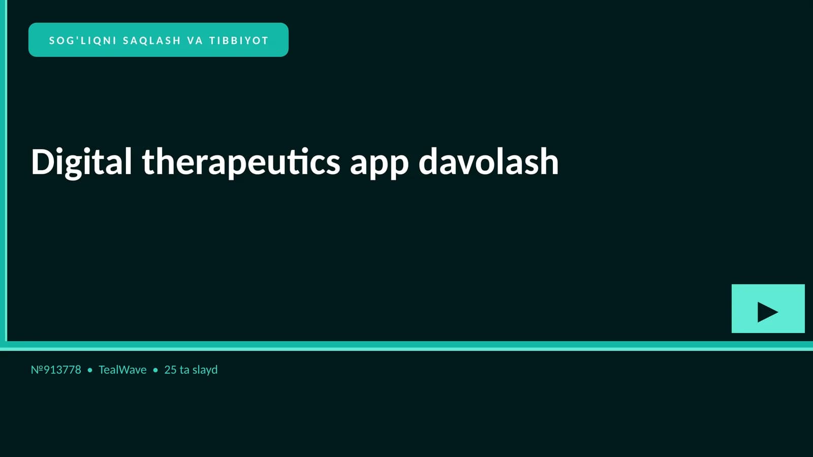 Digital therapeutics app davolash