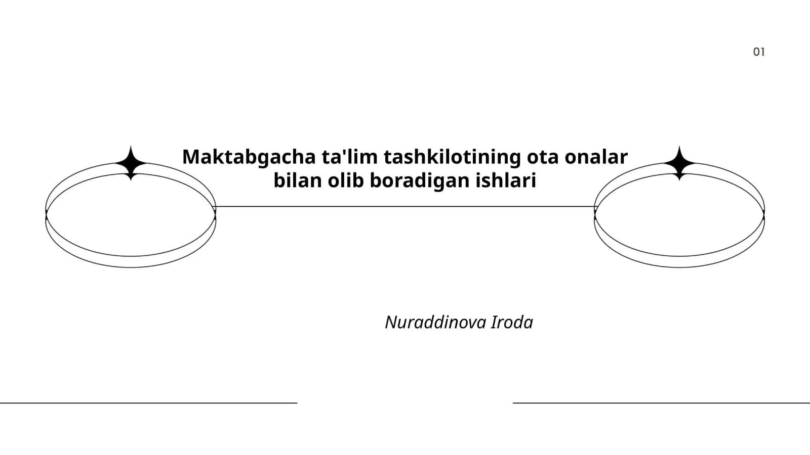 Maktabgacha ta'lim tashkilotining ota onalar bilan olib boradigan ishlari